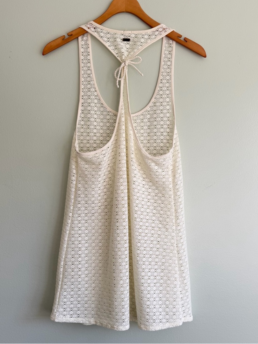 Roxy Ivory Crochet Swim Cover Up Dress Size M - Picture 5 of 6